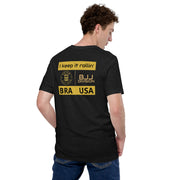 BJJ Division Olympic Golden Style Mens t-shirt