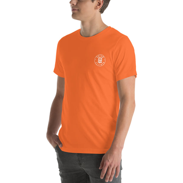 BAD-ge Orange Mens t-shirt