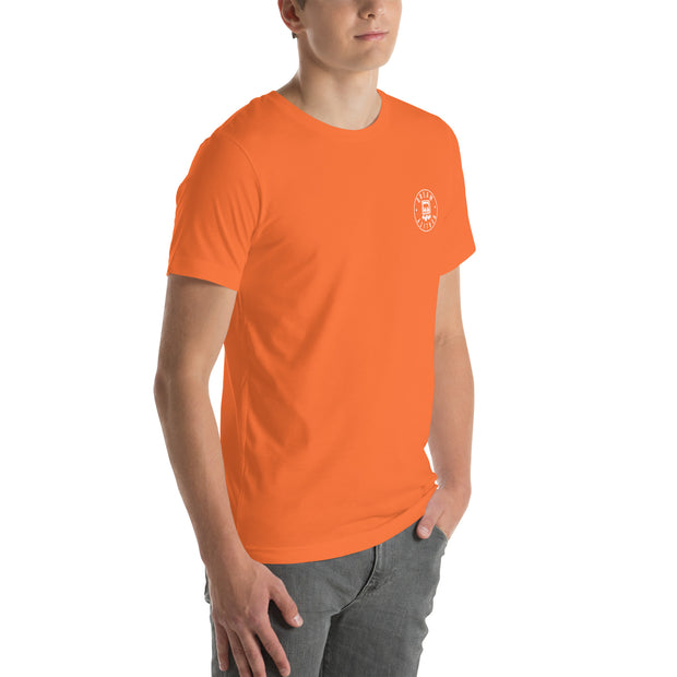 BAD-ge Orange Mens t-shirt