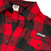 Black Tag Long Sleeve Flannel Red And Black