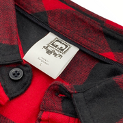 Black Tag Long Sleeve Flannel Red And Black