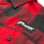 Black Tag Long Sleeve Flannel Red And Black