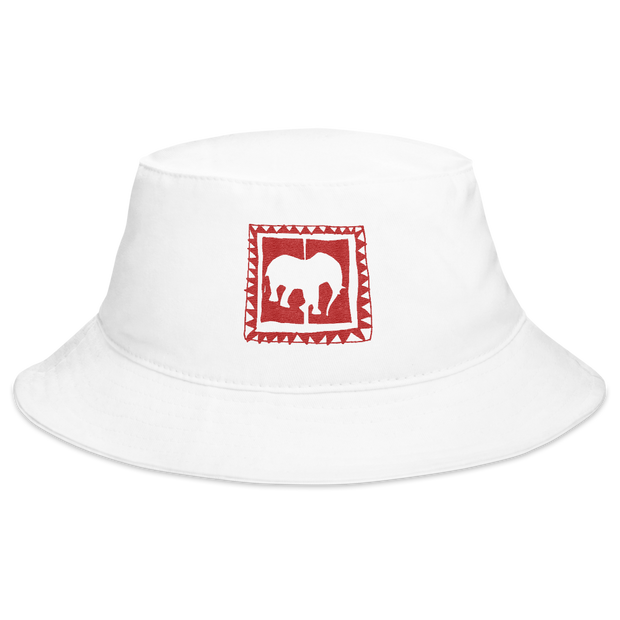 Simple Logo White Bucket Hat