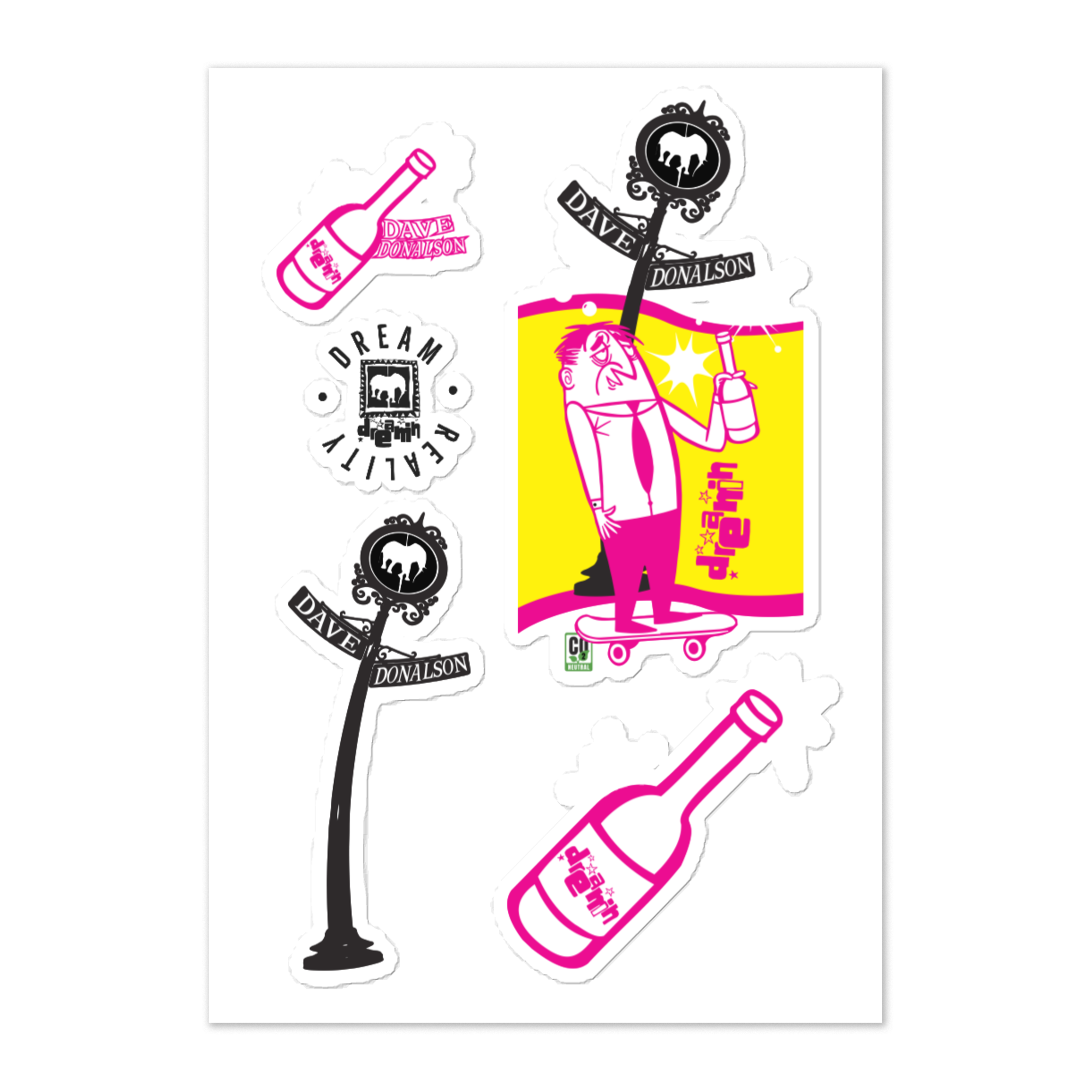 Dave Donalson PRO MODEL Sticker sheet