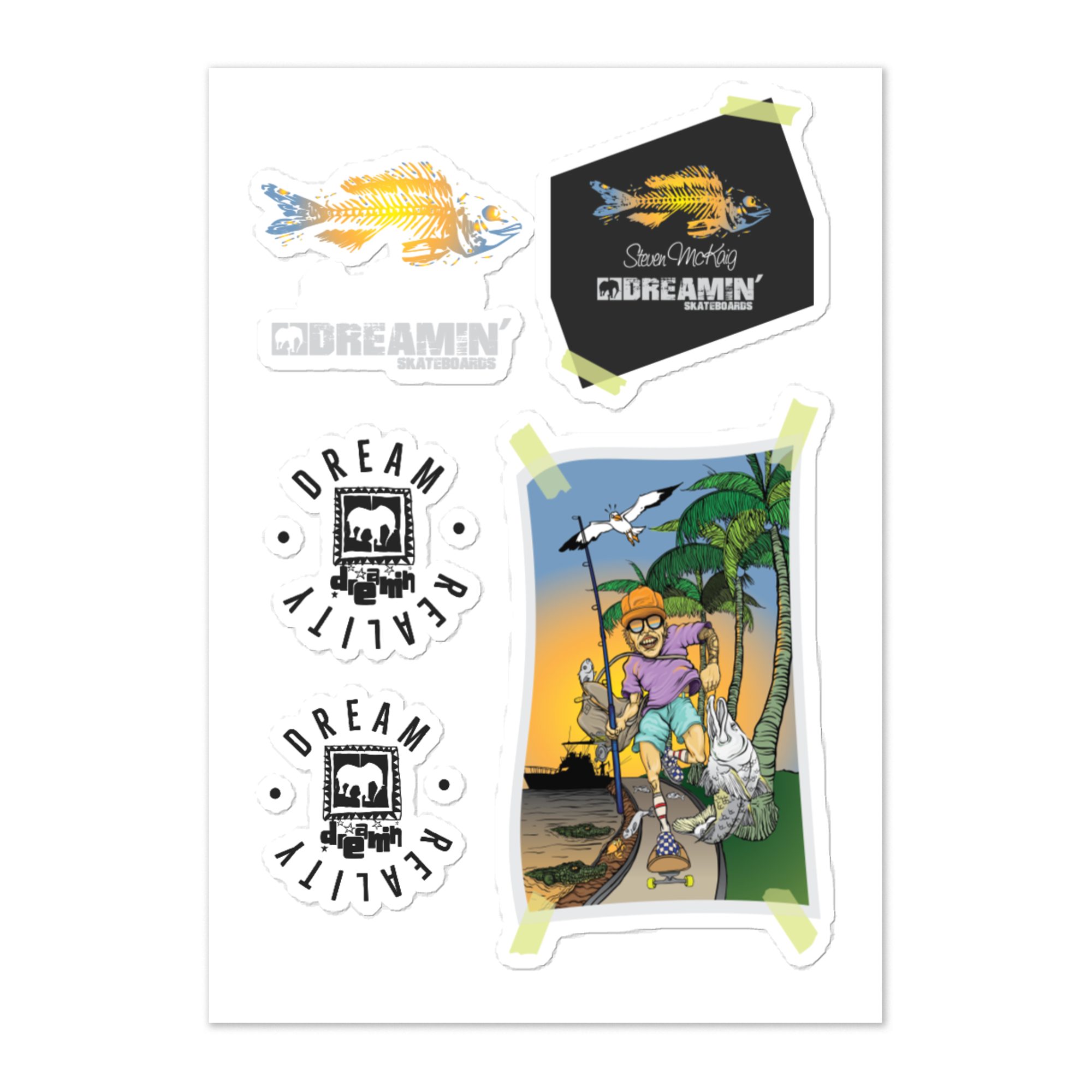 Steven McKaig Pro Sticker sheet