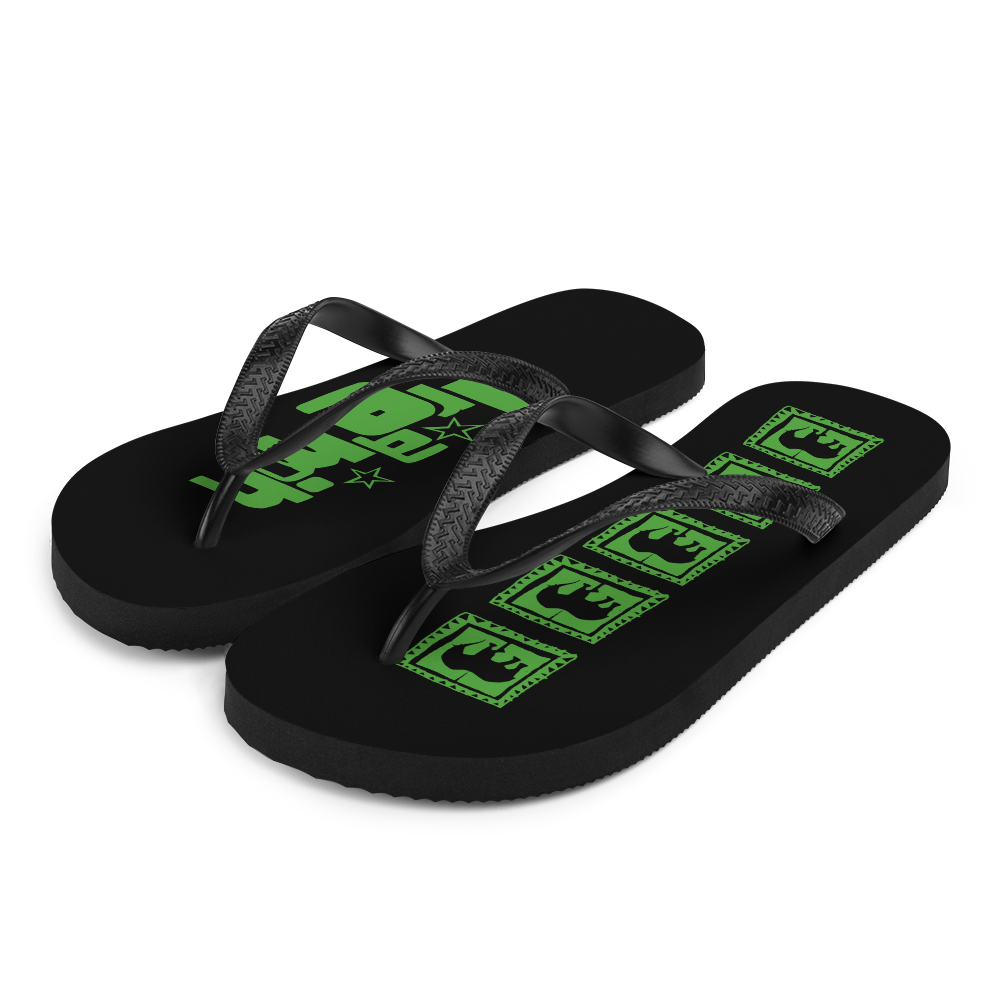 Acid Green Flip-Flops