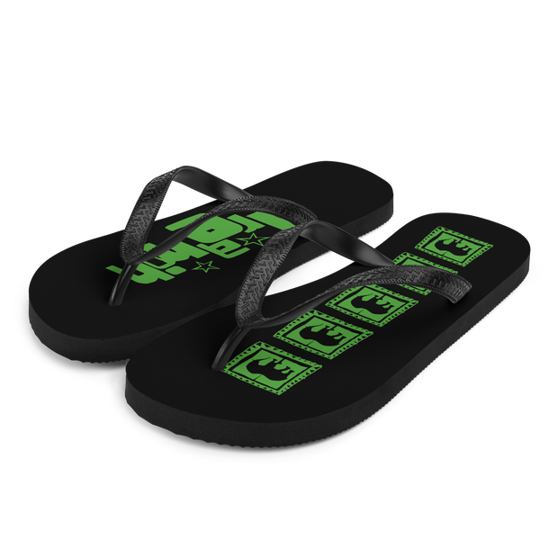 Acid Green Flip-Flops