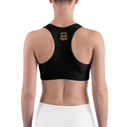 Golden Logo Gals Sports bra