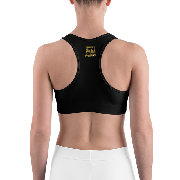 Golden Logo Gals Sports bra