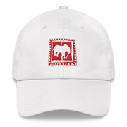 D' Kordel Logo Wht/Red Dad hat