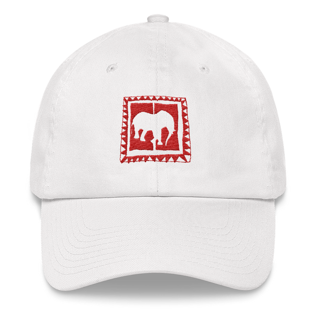 D' Kordel Logo Wht/Red Dad hat