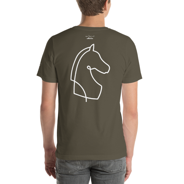 One L1ne Art " Horse" Mens T-Shirt