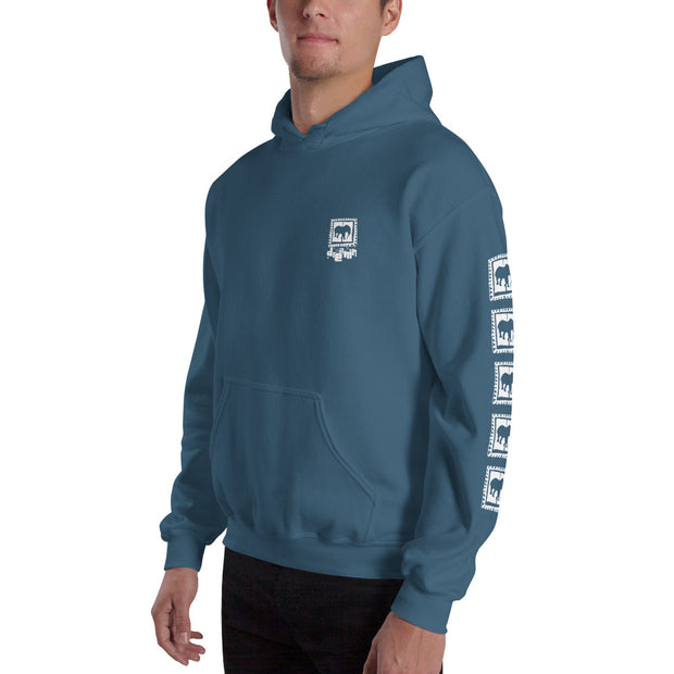 New Era on Blue Hooded Sweatshirt
