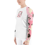 Pink Camo Logo Gals  Rash Guard