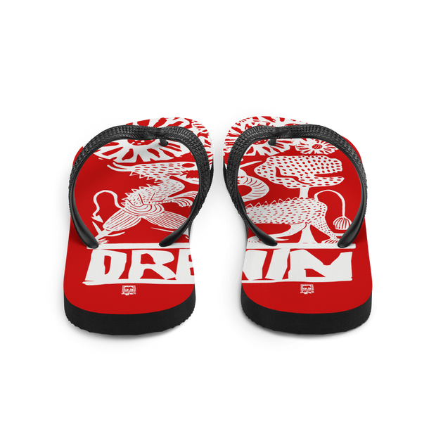 Red Demon Fight Flip-Flops