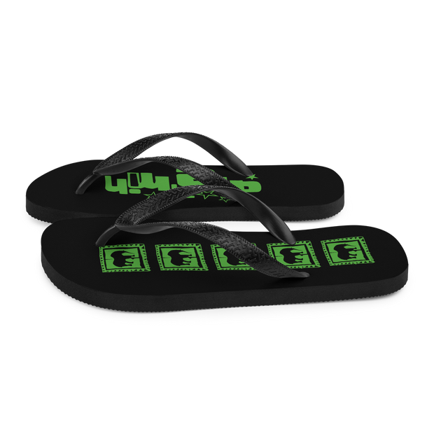 Acid Green Flip-Flops