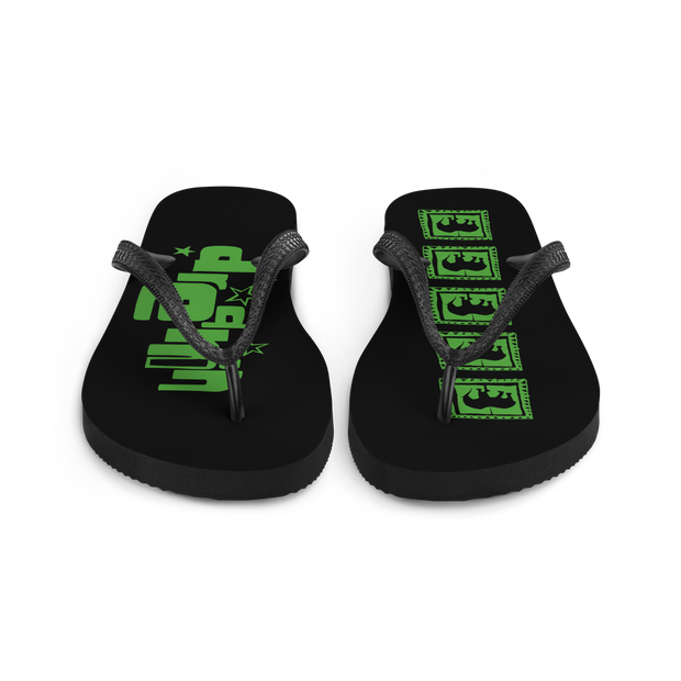 Acid Green Flip-Flops