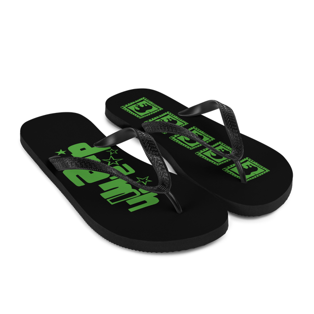 Acid Green Flip-Flops