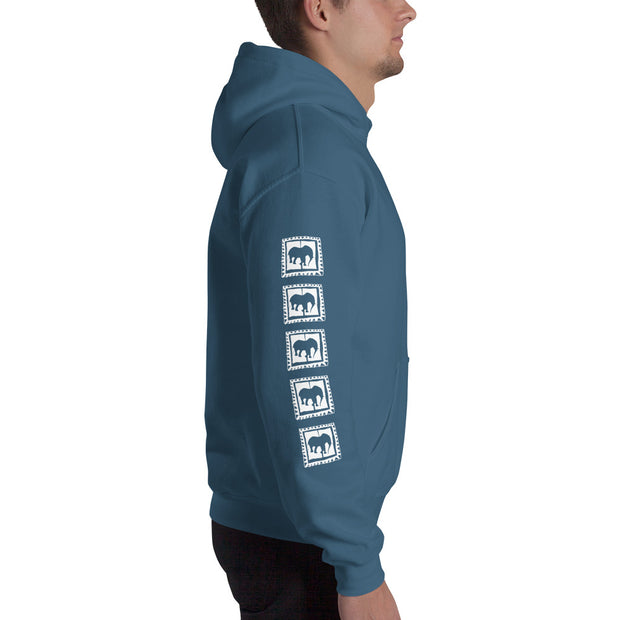 New Era on Blue Hooded Sweatshirt