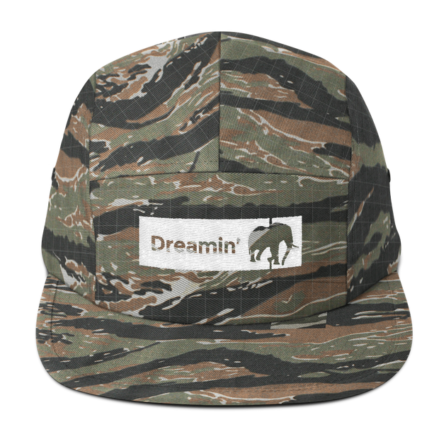 Dreamin Long Camo Five Panel Cap