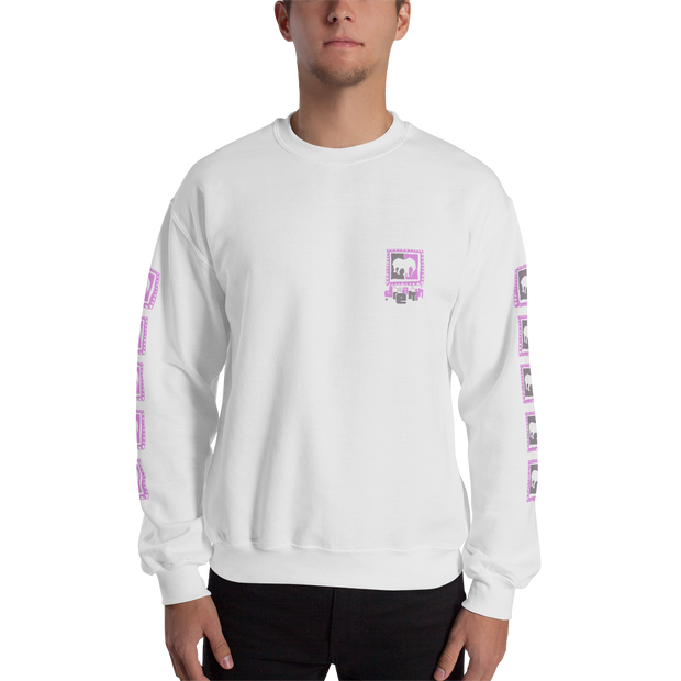 New Era Pink-Grey Sweatshirt - White