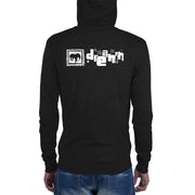 D' new logo longo Unisex zip hoodie