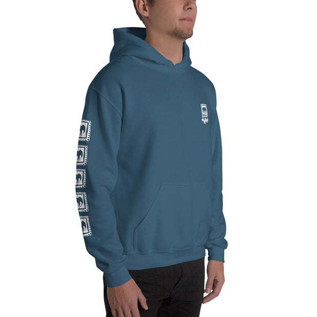 New Era on Blue Hooded Sweatshirt