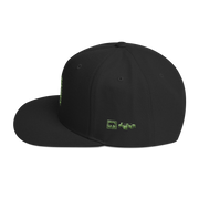Acid Green Snapback Hat