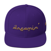 D' Arabic Purple/Gold 3D Puff Snapback