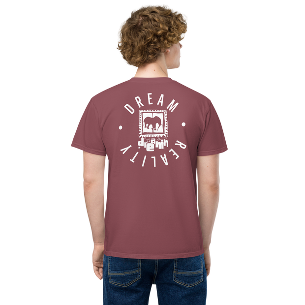 Da Badge garment-dyed pocket mens t-shirt