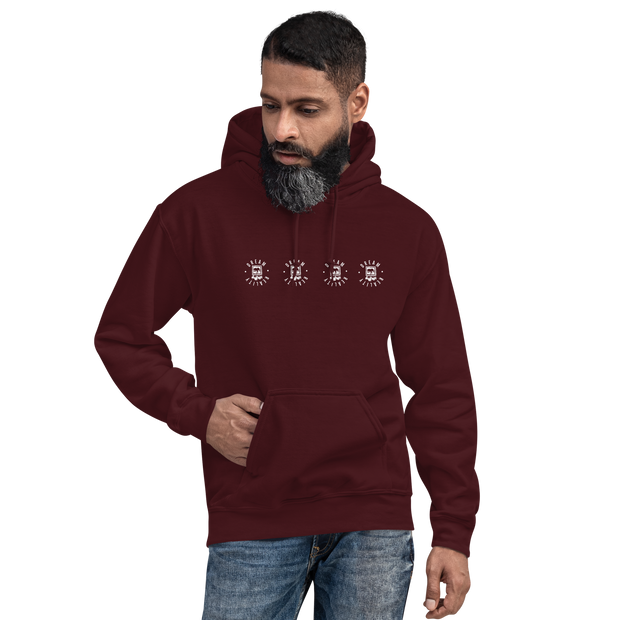 Da Badge Line  Mens Hoodie