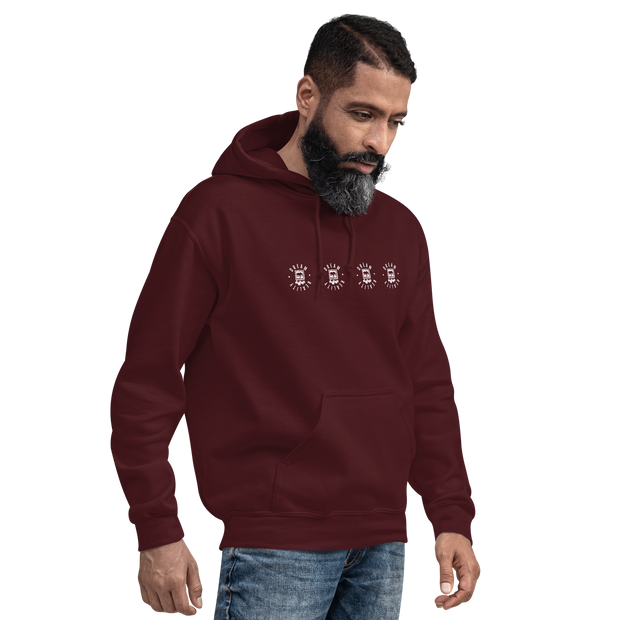Da Badge Line  Mens Hoodie