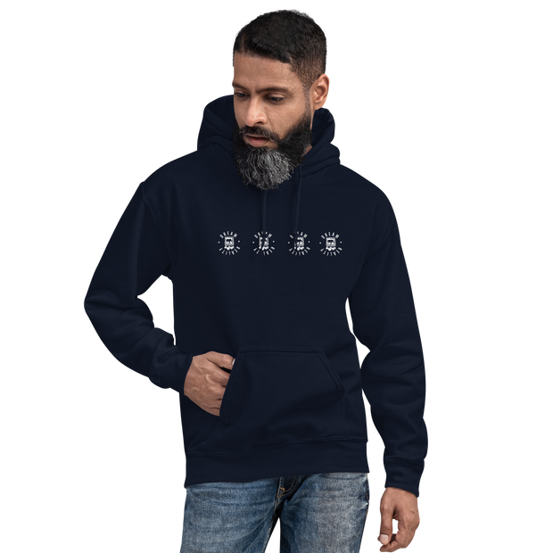 Da Badge Line  Mens Hoodie