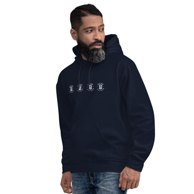 Da Badge Line  Mens Hoodie