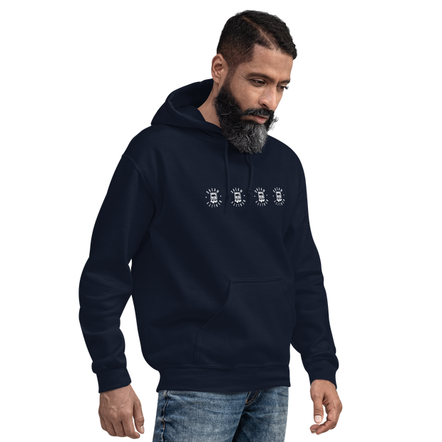 Da Badge Line  Mens Hoodie